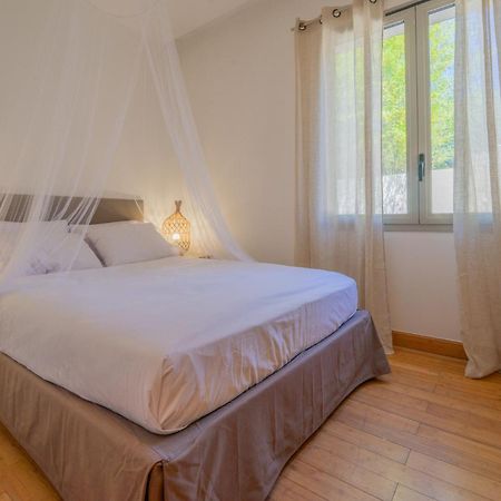 Appartement 6 Pers Jardin Prive La Cabane Bambou - Mandara Beach , Antibes French Riviera ฌวง-เลส์-แป็งส์ ภายนอก รูปภาพ