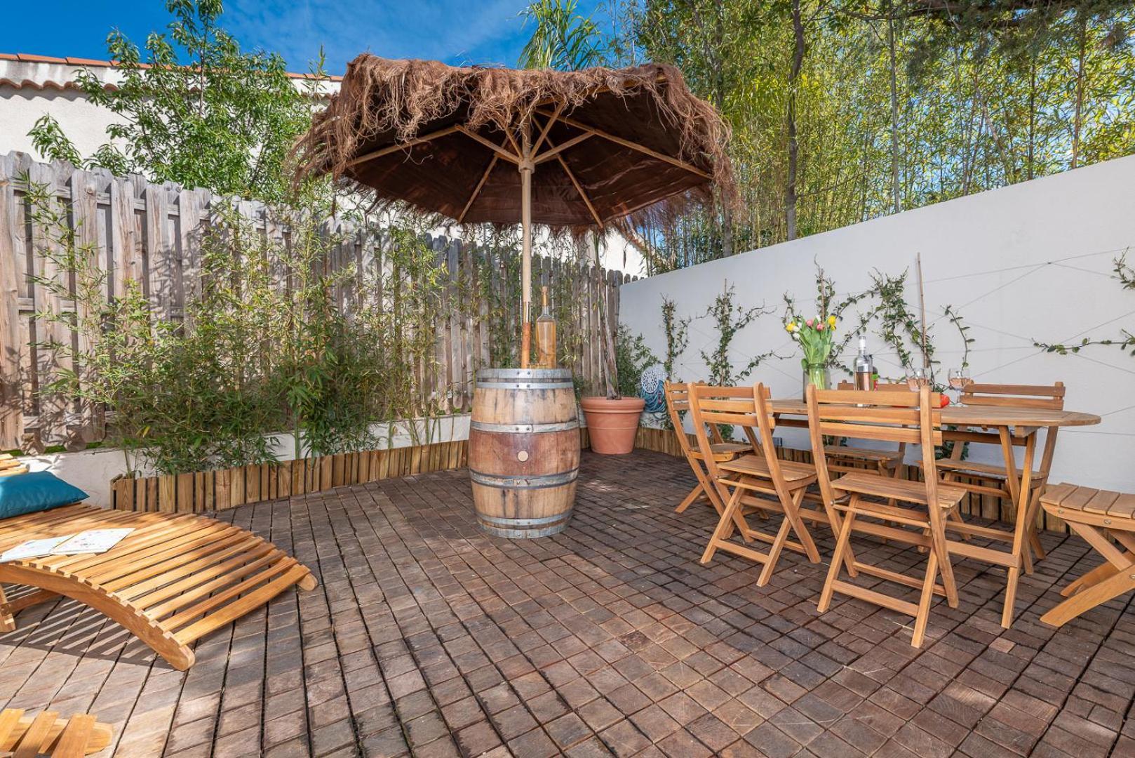 Appartement 6 Pers Jardin Prive La Cabane Bambou - Mandara Beach , Antibes French Riviera ฌวง-เลส์-แป็งส์ ภายนอก รูปภาพ